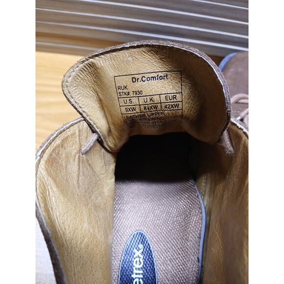 DR. COMFORT Aetrex Brown Suede Boots Diabetic Pressure Relief 9 EXTRA WIDE 7930 - Picture 8 of 10